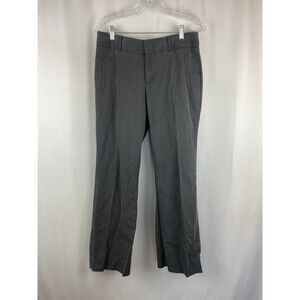 EUC Banana Republic Dress Pants Womens Sz 8 Martin Fit Stretch Gray Cotton Blend